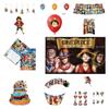 One Piece Themed Birthday Party Decoration Set Props Balloons Cake Flags Toppers