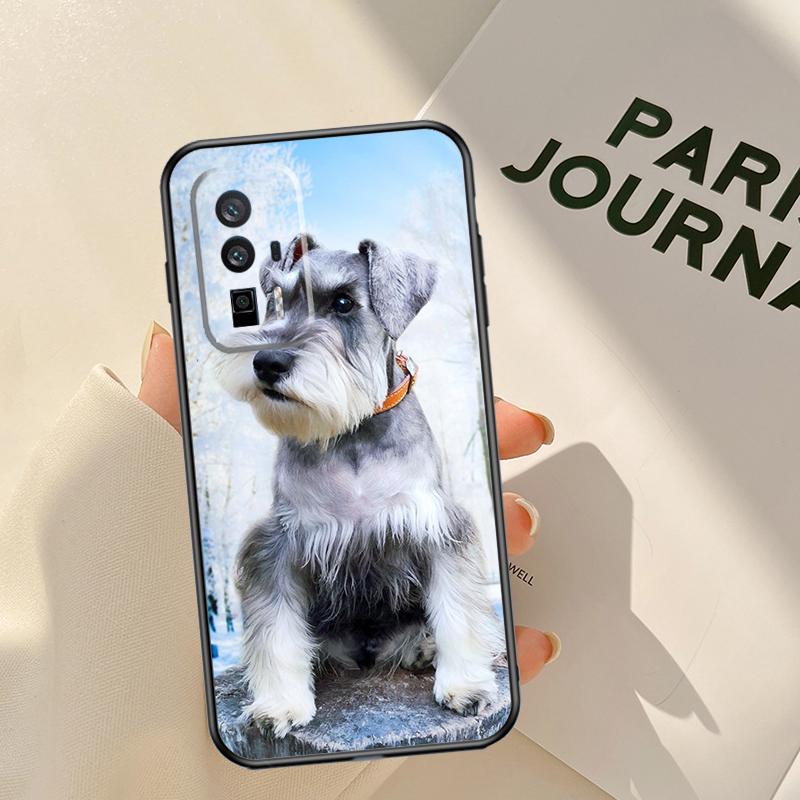 Schnauzer Dog Case For Xiaomi 14 15 Ultra 13T 14T 15T Pro 17 Pro Max POCO X7 Pro X3 X5 X6 F5 F6 F7 F8 Coque