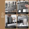 Wall-Mounted Multifunctional Kitchen Rack: Thickened Knife, Chopstick & Vegetable Knife Holder, Punch-Free Storage