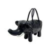 Creative Elephant Shape Handbag Women PU Leather Medium Size Shoulder Bag With Zip Phone Pocket