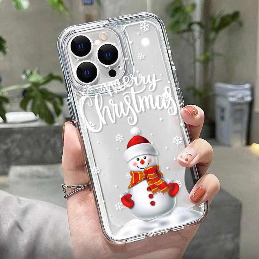 Christmas Phone Case for iPhone 11 13 XR 15 Pro Max 12 16 Pro Max for iPhone 14 7 8 Plus XS Max Samsung A15 A55 A05 Redmi 12 13C 13 Huawei Mate 30 40