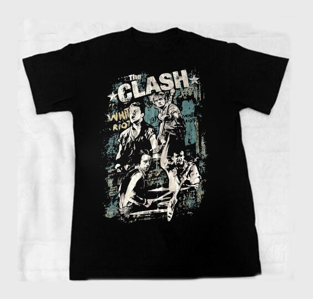 The Clash White Riot Band Shirt Men Women Cotton S-4XL Short Sleeve Unisex T-Shirt M