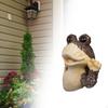 Frog Statue Sculpture Collection Desk Display Resin Figurine Ornament for Indoor Anniversary