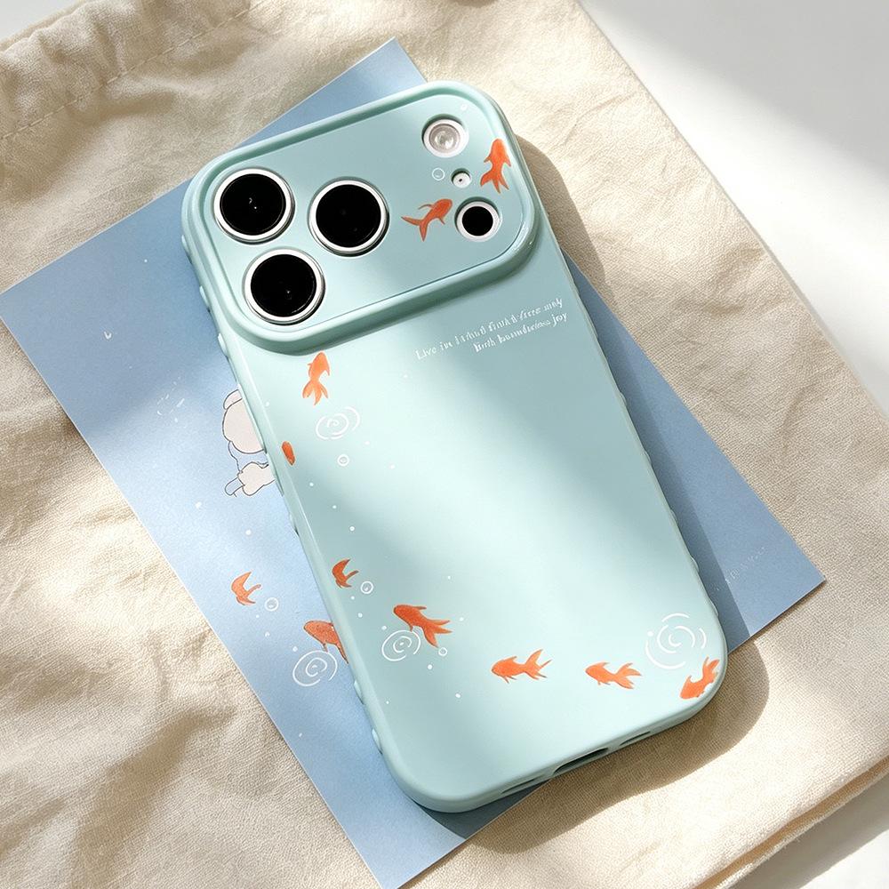 Playful Goldfish iPhone Case for Women - Anti-Drop, High Appearance, Fits iPhone 16/15 & 17 Pro Max