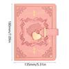 PU Leather B6 Secret Diary Book With Lock Key Secret Journal Portable Rose Code Book  Women Girls