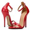 Summer Sexy Women High Heels Sandals Party Round Head Belt Buckle Buckle Viscose Shoes 11CM Heel Woman Shoes