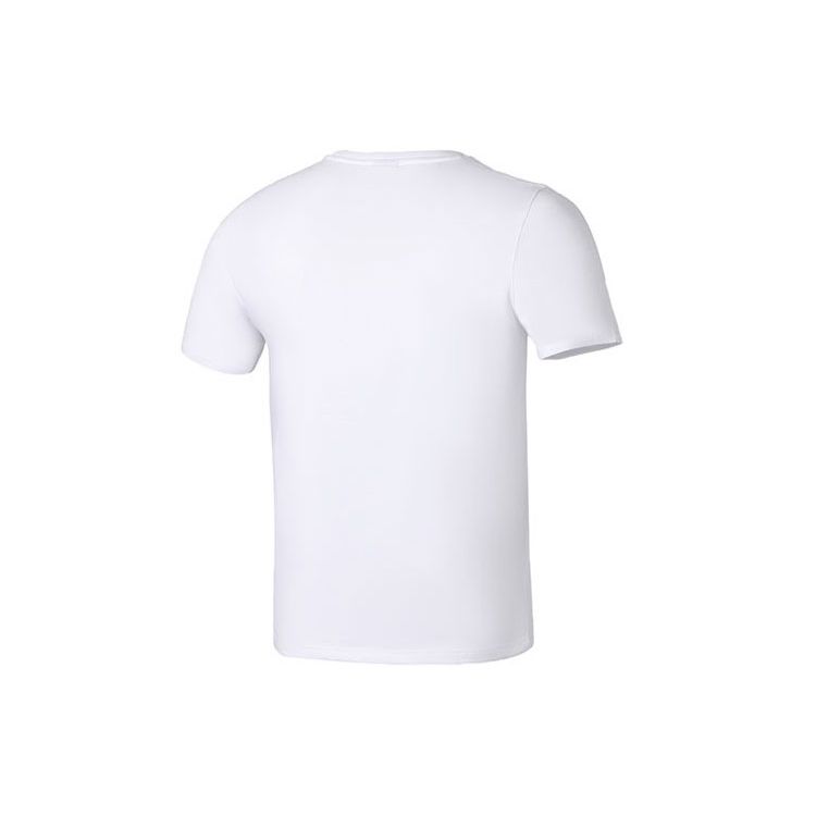 PUMA Contrast Large Logo Print Sports Round Neck Short Sleeve T-Shirt Men Tops White 536345-02