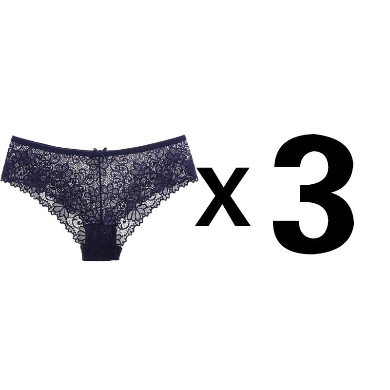 1/3 STÜCK Sexy Spitzen-Slips Damenmode Gemütliche Dessous Verführerische Hübsche Slips Hochwertige Baumwolle Niedrige Taille