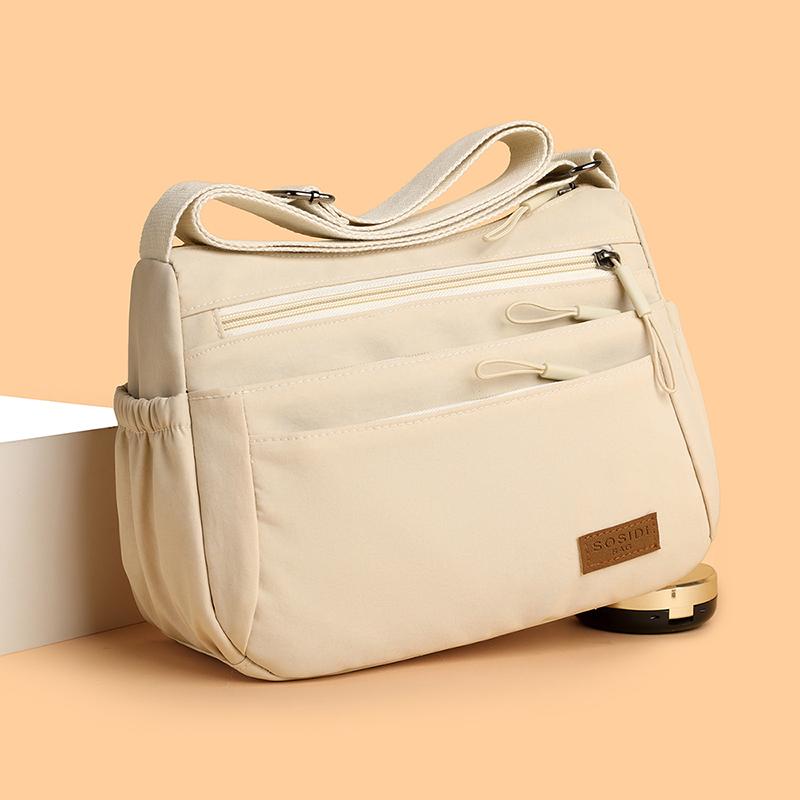 Damen Leichte Mehrschichtige Umhängetasche - Stilvolle & Schlichte Einzelne Schulterhandtasche für Pendler-Mütter