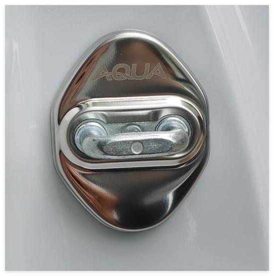 

ТАДОКАПАТУ Toyota New Aqua Эксклюзивный Новый AQUA Июль 2021 Накладка на порог Накладка на дверной замок Хромированные аксессуары Детали интерьера Защита от ржавчины Металлизированный