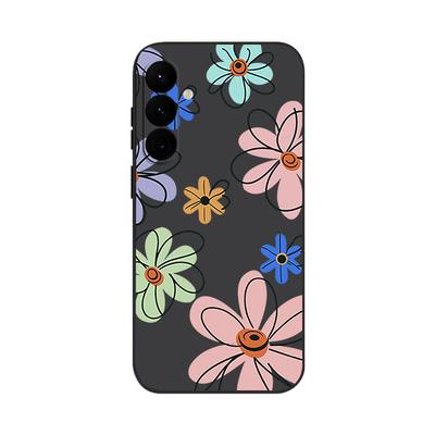 Sött Prästkrage Blommönster Fodral För Samsung Galaxy S25 S24 Ultra S23 S22 Plus S21 FE A15 A16 A17 A35 A36 A54 A55 A56 5G Funda