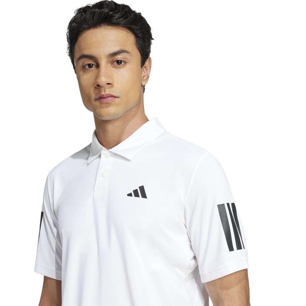 Tennis Club Poloshirt für KUE81 Weiß L [Adidas] 3-Streifen Herren, (JE0412)