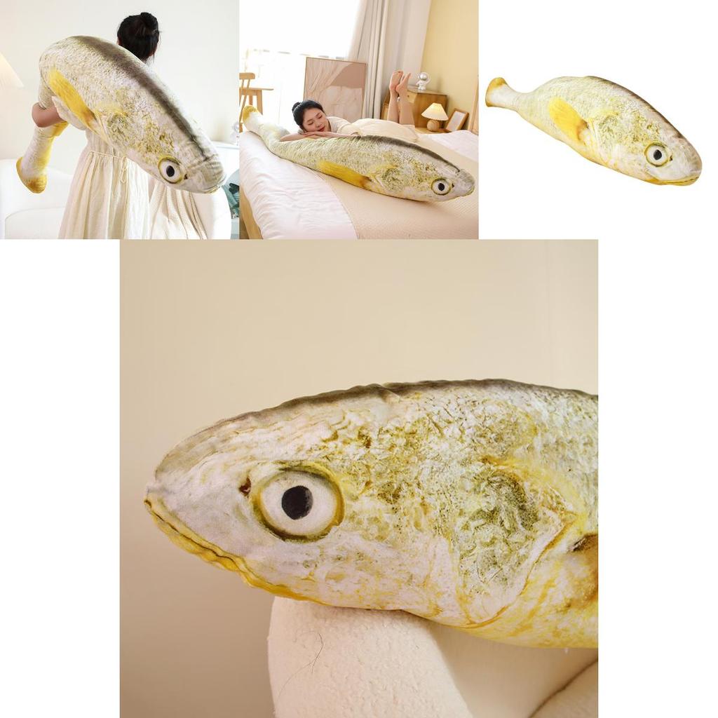 Adorable Large Yellow Fish Plush Toy Pillow For Chinajoy Fans 180cm Height!
