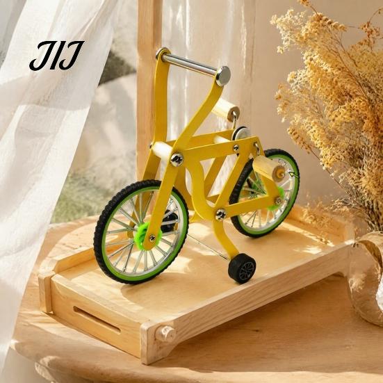 Bird Intelligence Toy Training Bike Toy, Interactive Bicycle Exercise Enrichment Anti Chew Educational for Lovebird Conures Parakeet Cockatiel