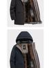 2025 Winter Men's High-End Thickened Goose Down Jacket with Detachable Liner.