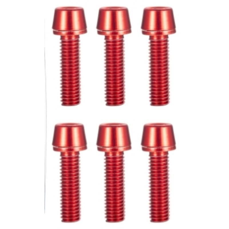 6pcs/set Bicycle Handlebar Screws Titanium-plated Colorful Stainless Steel M5*18MM Bike Handle Bar Stem Riser Screw In Bolts