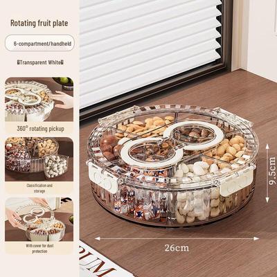 CMAOS Rotating Sealed Portable Candy & Fruit Box