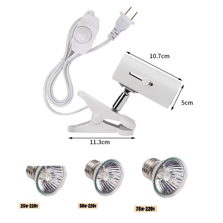 UVB E27 Pet Reptile Lamp Bulb with 360 Degree Flexible Holder Lamp Turtle Basking UV Heating Lamp Kit Tortoises Lizards Light
