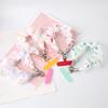 Women Heart Polka Dot Scrunchies Phone Lanyard Universal Phone Wrist Straps Anti Lost Hand Lanyard Detachable Cute Wristband
