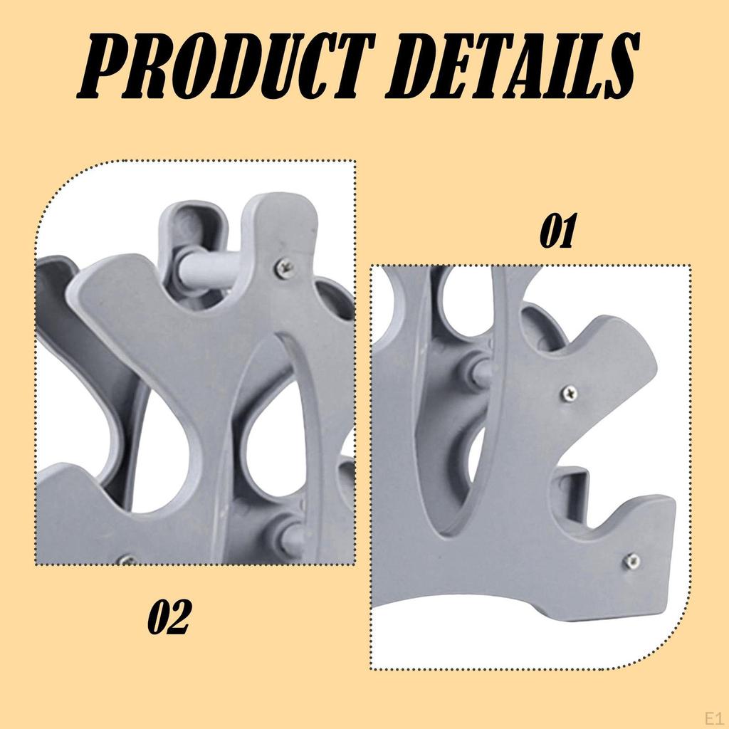 3 Tier Dumbbell Rack Stand Leaf Design Portable Weight Holder Max 25kg Load