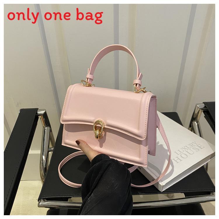 Retro Stylish Pu Mini Square Bag With Lock Closure For Casual Daily Use