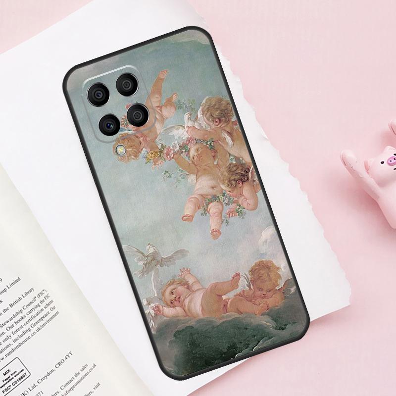 Renaissance Angels For Samsung Galaxy M54 M34 M14 M53 M33 M13 M12 M32 M52 M20 M15 M55 M21 M51 M31s M30s Case