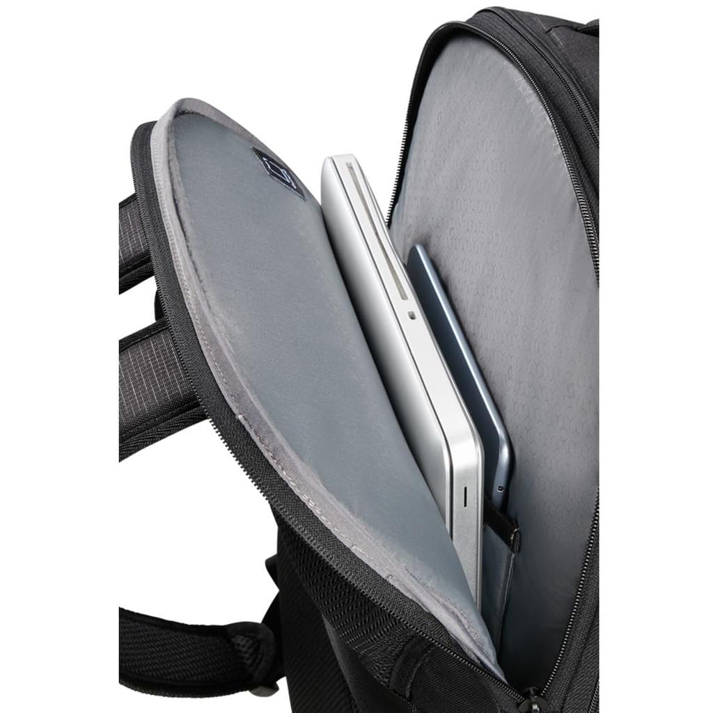 Lauder PC business school large capacity [Samsonite] Backpack, compatible, water-repellent, bag, bag, rucksack, backpack, lightweight, 39.5L (Black)