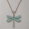 Necklace Retro Ethnic Style Dragonfly Exquisite Carved Clavicle Chain Pendant