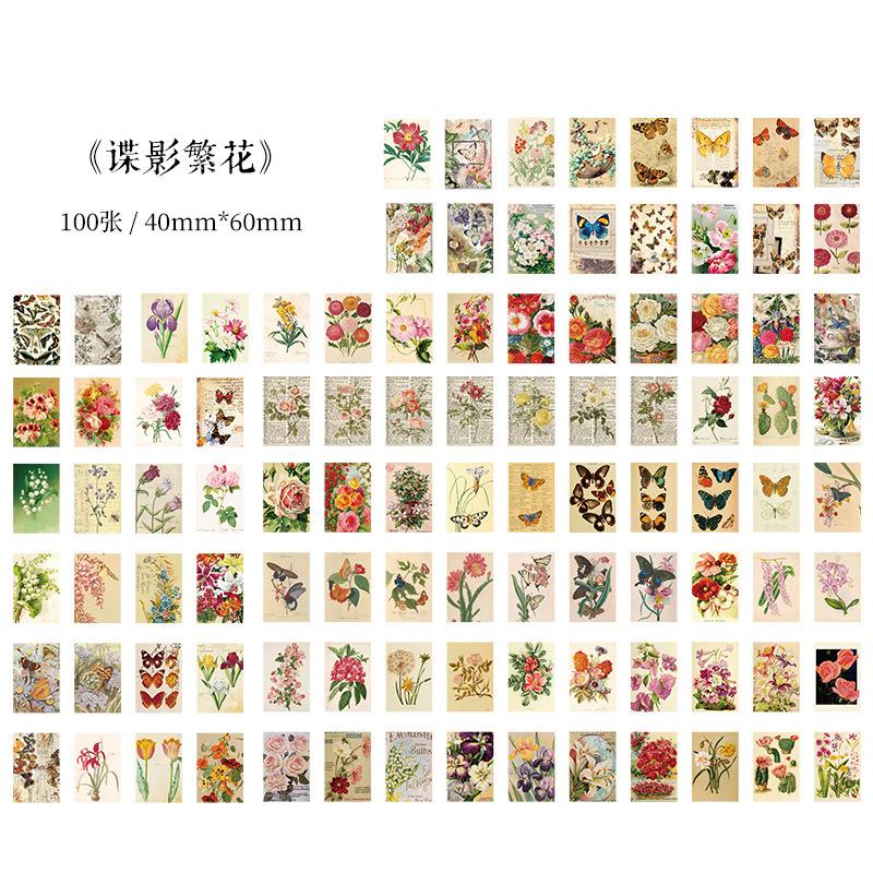 100pcs/1 lotThis memory collection series of retro collage Terra DIY decorations base paper