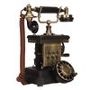 Antique Corded Telephone Rotating Dialing Decorative Vintage Phone Landline with Redialing Key for Living Room Bedroom