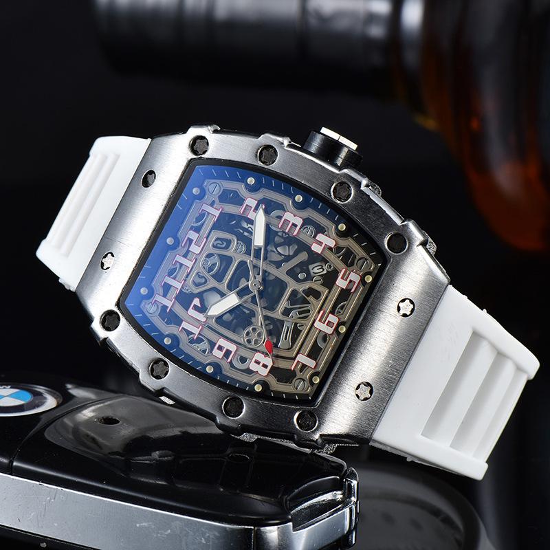 Barrel-Shaped Unisex Quartz Watch with Hollow Non-Mechanical Pointer and Single Calendar