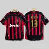 0607AC Milan retro jersey Cacanesta Maldini Inzaghi Pirlo long short-sleeved football jersey