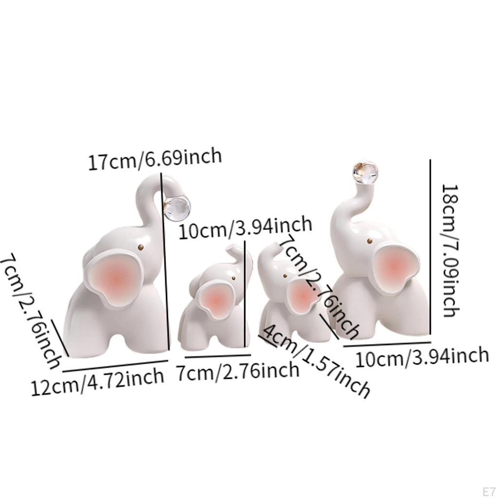 Desktop Figurine Elephant Sculpture for Walkways Grounds Decor