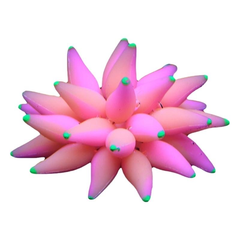 

Water Plant Flower for Fish Tanks Aquarium Decorations Beautiful Appearance Artificial Plant Flower Multicolored 1 червоний/помаранчевий