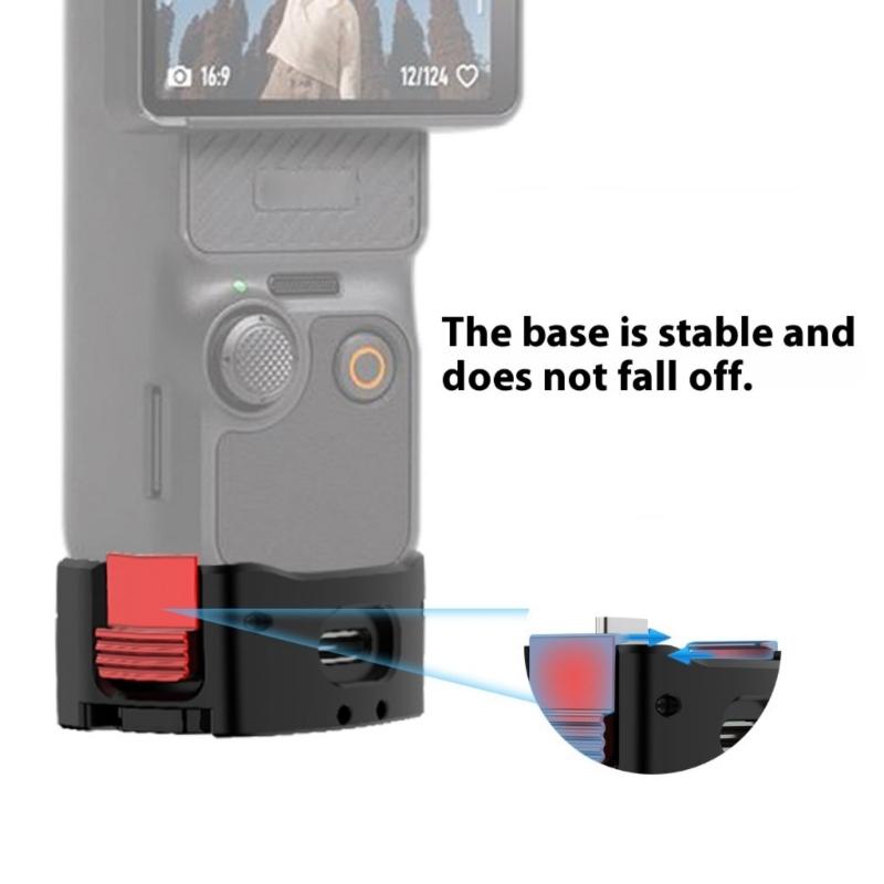 Magnetic Quick Release Charging Base For  Two Card Fast Detach Aluminum Mount With Anti Rotation Design