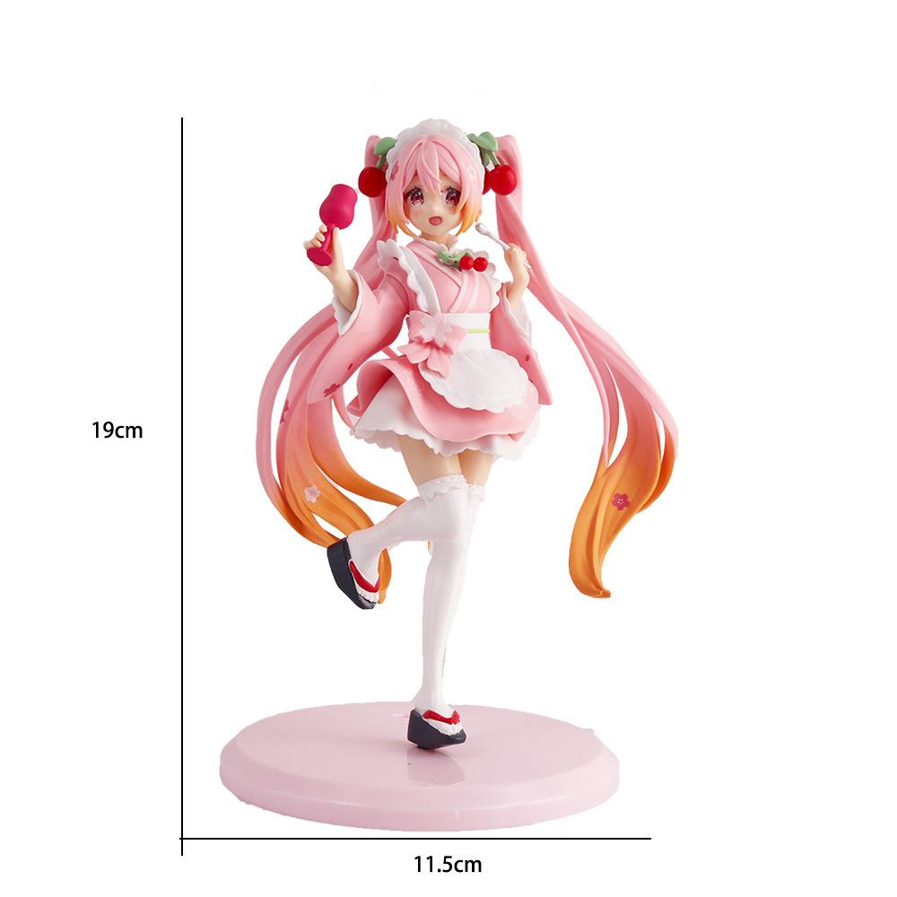 Anime Figure Wedding Dress Action Figures Kawaii Swimsuit Vocaloid PVC Collectible Model Playthings Girl Gift Idea