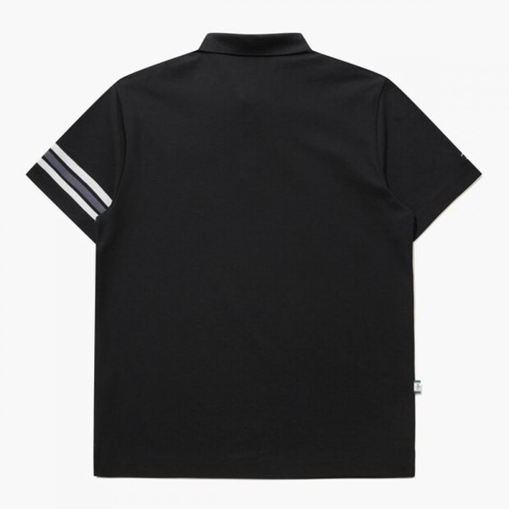 MunSingwear Men S Pique Short Sleeve Polo Shirt Black mr221ptS46