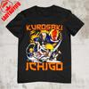 Japan Anime Bleach Ichigo Kurosaki T Shirt Men Fashion T-shirt Short Sleeve Vintage Cartoon Tshirt Harajuku Tops Cotton Clothes