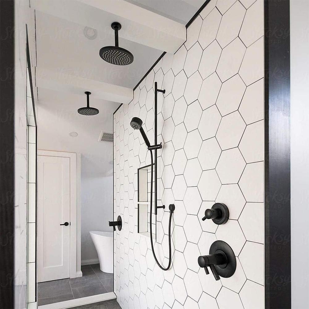 Bathroom G1/2 Shower Hose Connector Round Wall Union Supply Elbow Outlet Spout Wall Mounted,Brushed Nickel