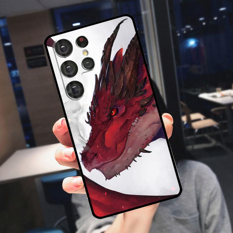 Dragon Cool Art Cover For Samsung Galaxy S25 S24 S21 S22 S23 Ultra S9 S10 Plus S24 FE S21 FE Phone Case
