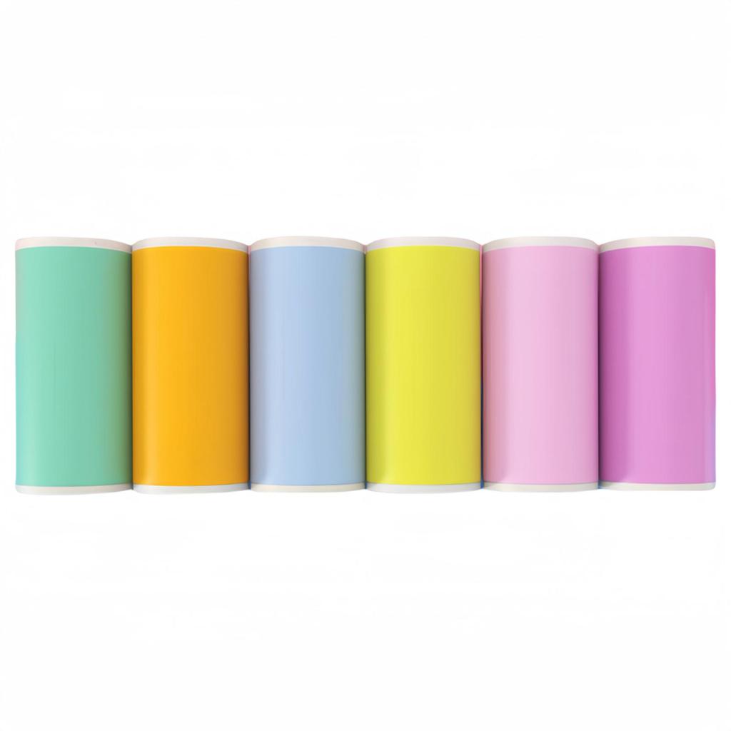 57x25 Color Self-Adhesive Sticker Labels for Children's Camera with Thermal Printing