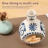 1 Pc Ceramic Incense Burner Elegant Incense Holder Handcrafted Palo Santo & Sage Burner for Yoga Meditation and Home Decoration