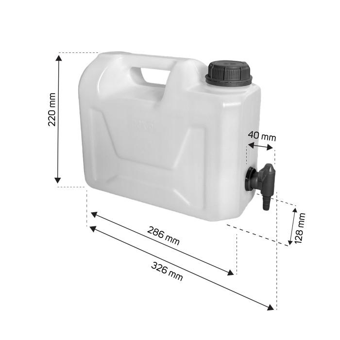 Kanister Na Wodę Z Kranem Plastikowym 5L 3/4'' - Su-K 5L Kph