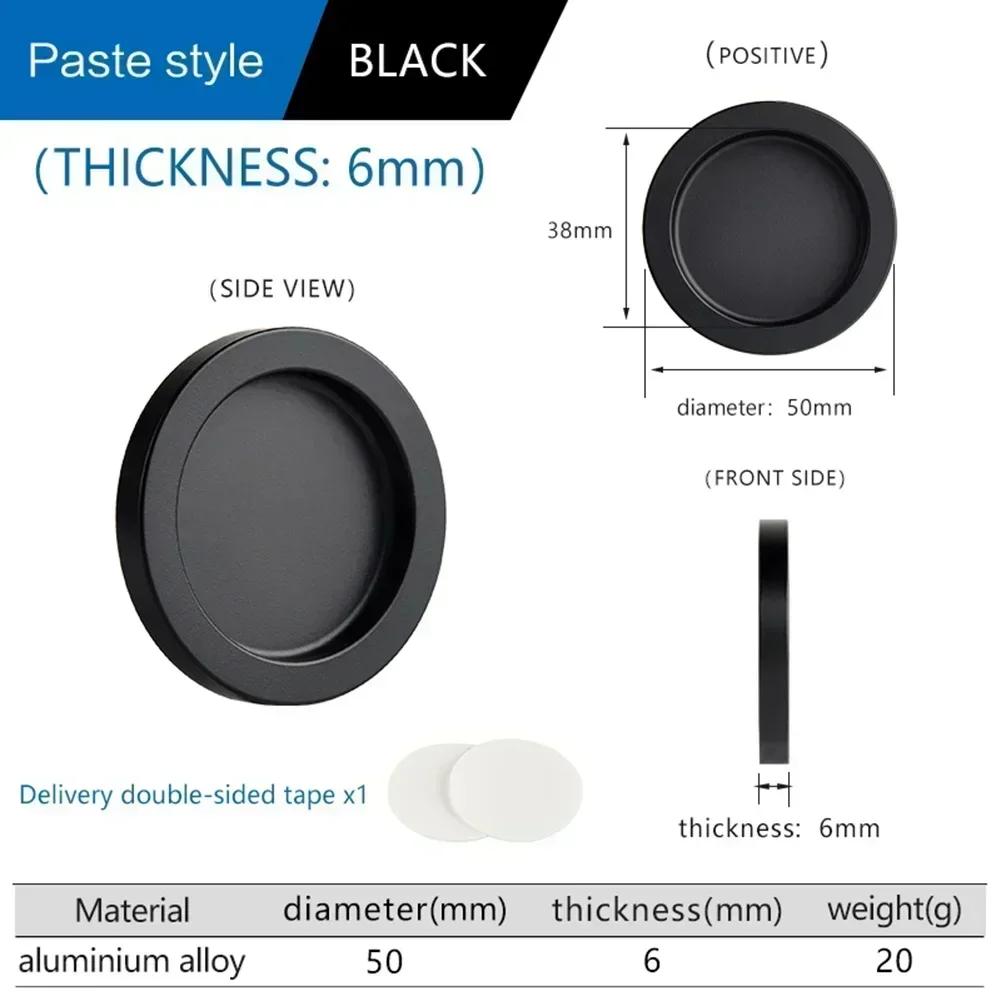 Manija de Puerta Corredera de Vidrio Auto-Cerrante Manija de Puerta de Armario Aleación de Aluminio Manija de Puerta de Cocina de Ventana Instalación sin Complicaciones