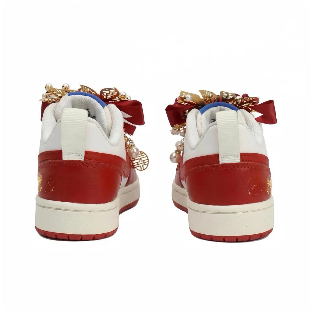 Nike Court Borough 2 With The Presence Of The Phoenix Abrasion Resistant Slip Resistant Low top Skateboard Shoes Unisex BQ5448-119(Team2099-)