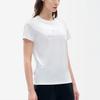 New FILA Athletics Set In Sleeve T Shirt Women's Brown White A11W211117FWT