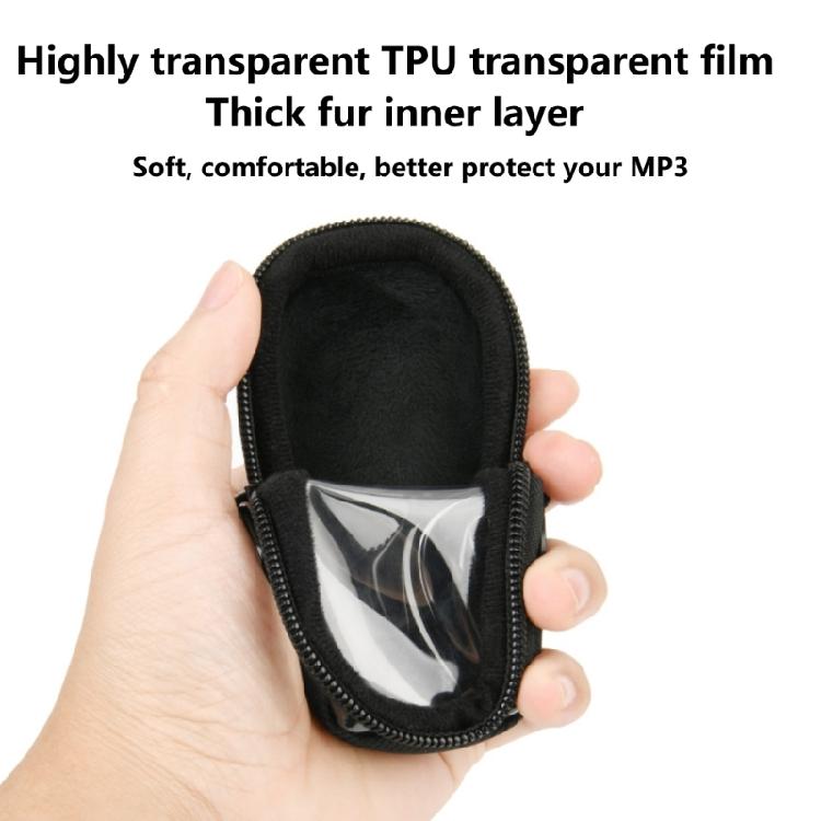 Kratzfeste MP3-Tasche für NWE394 MP3-Player mit Nylon-Außenschicht und Plüsch-Innenfutter für zusätzliche Gerätesicherheit