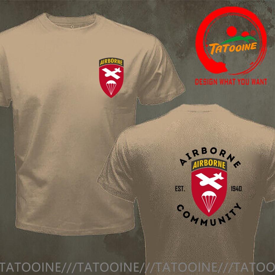 Funny Custom Design Tshirt Unisexs Stylish Clothes Us Army Airborne Community Est 1940 T Shirt Unisex Fashion Trendy Casual Clothing