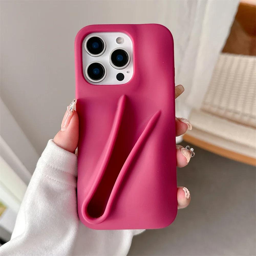 New 2025 Hottest DIY Lipstick Holder Soft Phone Case for IPhone 17 16 15 14 13 12 Pro Max 17Air Liquid Soft Silicone Protect Cover