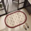 American Bathroom Carpet Cabinet Crystal Velvet Door Absorbent Mat Quick Dry Non-slip Mat Toilet Toilet Door Mat